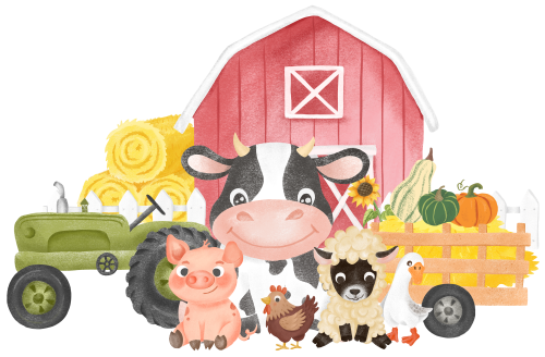 (s003-07-G)  Farm Animals 1, 2 Any Age