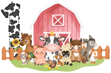 (s003-7-H)  Farm Animals 1, 2 Any Age