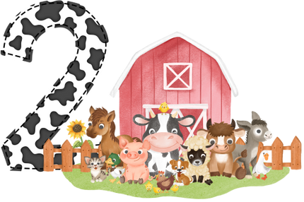 (s003-7-H)  Farm Animals 1, 2 Any Age