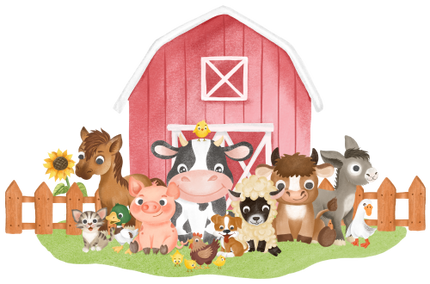 (s003-7-H)  Farm Animals 1, 2 Any Age