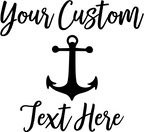 (s303-1A) Cruise Anchor Custom Text