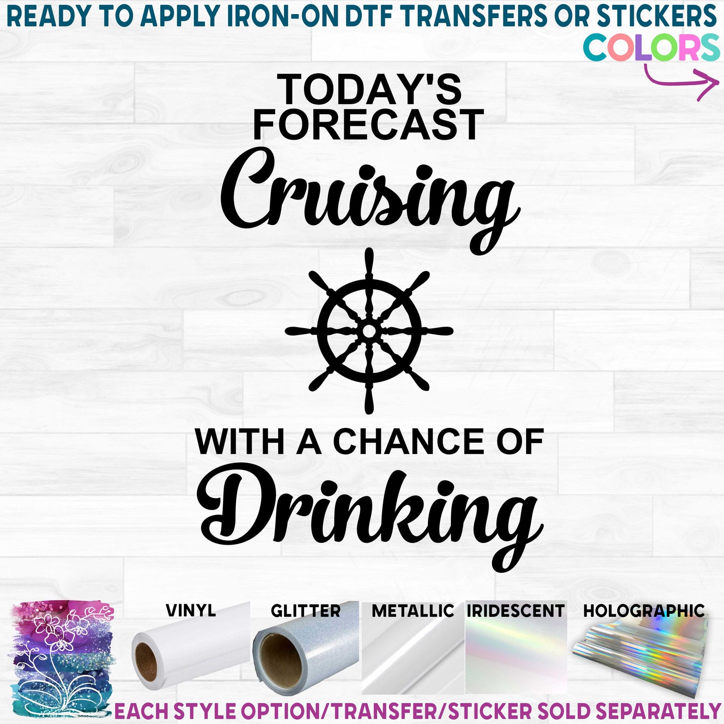 (s303-1D) Today's Forecast Cruising with a Chance of Drinking Ship Wheel