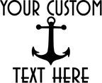 (s303-1G) Anchor Cruise Custom Text