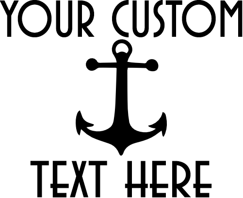 (s303-1G) Anchor Cruise Custom Text