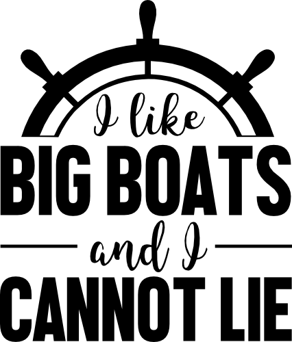 (303-02-F) I Like Big Boats and I Cannot Lie Ship's Wheel Cruise