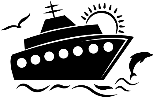 (s303-3) Cruise Ship Dolphin Sun Waves