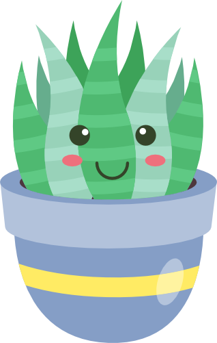 (304-01) Kawaii Cactus Succulents