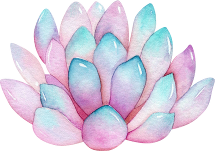 (304-01) Watercolor Potted Cactus Succulents
