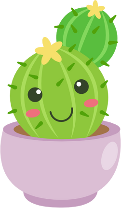 (304-01) Kawaii Cactus Succulents