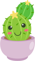 (304-01) Kawaii Cactus Succulents