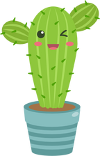 (304-01) Kawaii Cactus Succulents