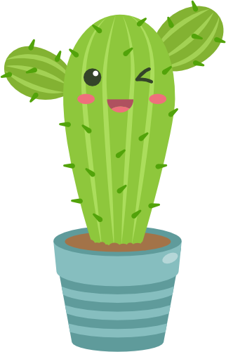 (304-01) Kawaii Cactus Succulents