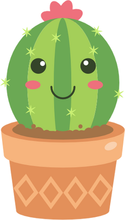 (304-01) Kawaii Cactus Succulents