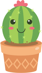 (304-01) Kawaii Cactus Succulents