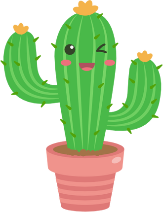(304-01) Kawaii Cactus Succulents