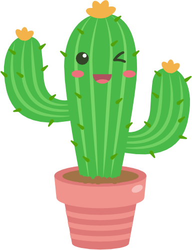 (304-01) Kawaii Cactus Succulents