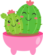 (304-01) Kawaii Cactus Succulents