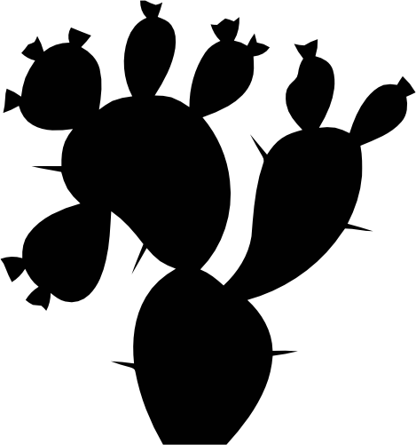 (s304-A) Cactus Silhouette