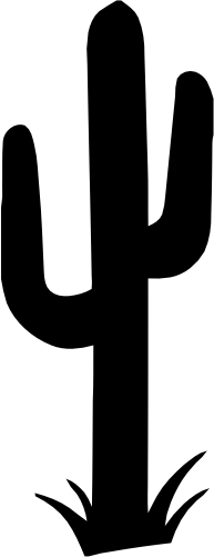 (s304-B) Cactus Silhouette