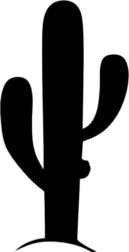 (s304-C) Cactus Silhouette