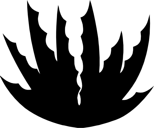 (s304-G) Cactus Silhouette