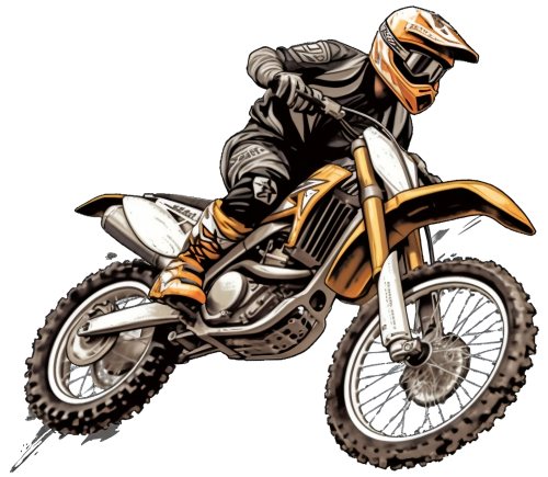 (307-01-3E) Watercolor Motocross