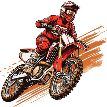 (307-01-3I) Watercolor Motocross