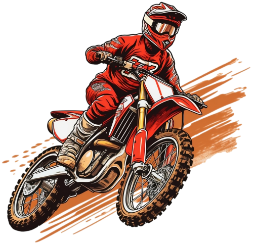 (307-01-3I) Watercolor Motocross
