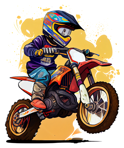 (307-01-1Q) Watercolor Motocross