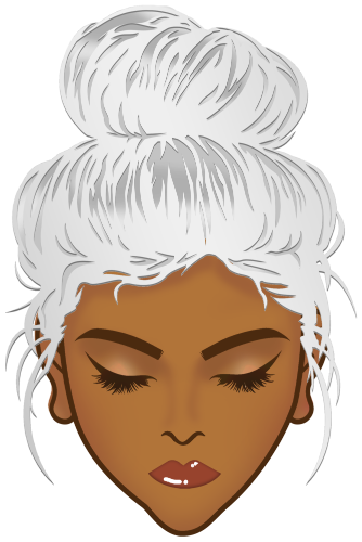 (309-03-2) African American Messy Bun Mom