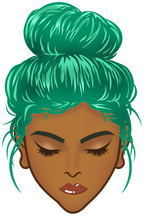 (309-03-2) African American Messy Bun Mom