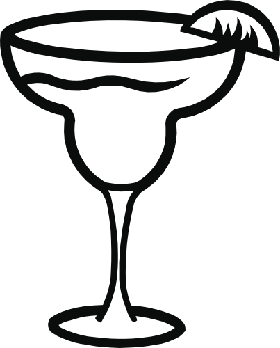 (s310-1-H) Margarita Glass