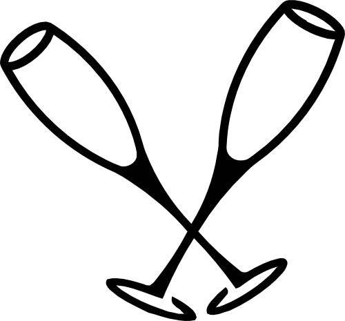 (s310-1-I) Champagne Wine Glasses