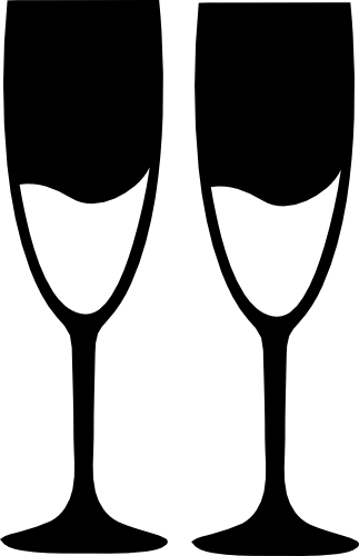 (s310-1-K) Champagne Wine Glasses