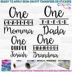 (s311-A) One Derful, One Proud, Thankful, Grateful, Mama Custom Text