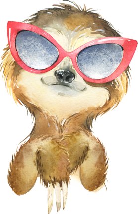 (s313-1-2A-5) Baby Sloth Sunglasses