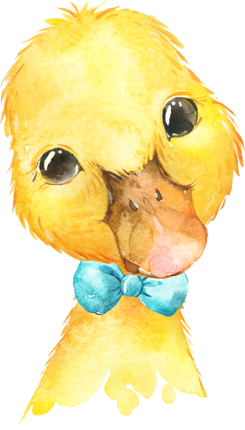 (s313-1-1C-13) Baby Duck Turquoise Blue Bowtie
