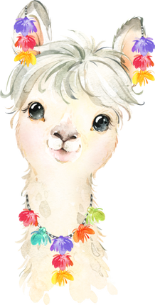 (s313-1-1D-59) Baby Llama Pom Poms