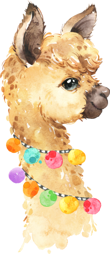 (s313-1-1E-59) Baby Llama Pom Poms