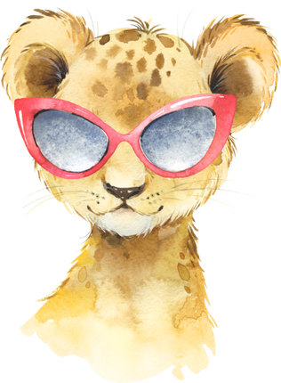 (s313-1-3E-5) Baby Lion Sunglasses