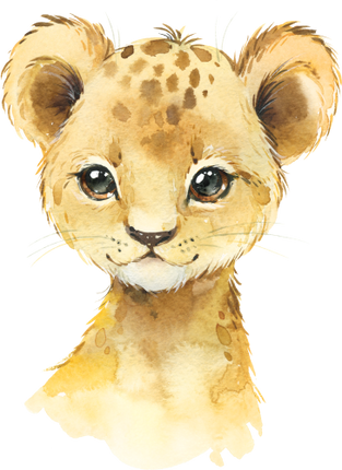 (s313-1-3E) Baby Lion