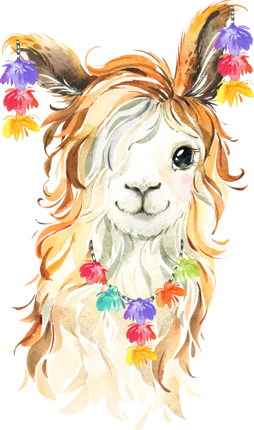 (s313-1-1F-59) Baby Llama Pom Poms