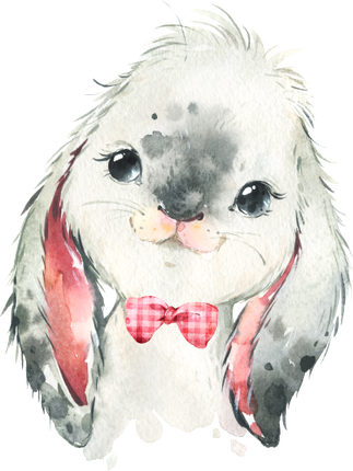 (s313-1-1G-18) Baby Lop Rabbit Bowtie
