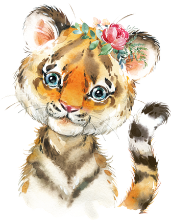 (s313-1-2I-51) Baby Tiger Flowers