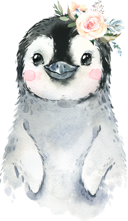 (313-01-2L-38) Baby Penguin Flowers