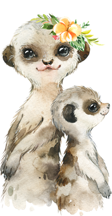 (s313-1-3N-42) Big Little Meerkat Flowers