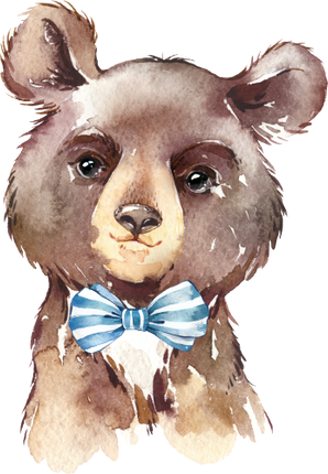 (s313-1-3O-16) Baby Bear Bowtie