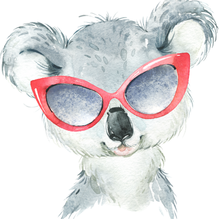 (s313-1-2P-5) Baby Koala Sunglasses