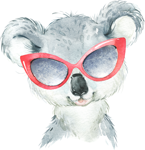 (s313-1-2P-5) Baby Koala Sunglasses