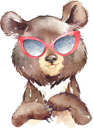 (s313-1-3P-5) Baby Bear Sunglasses